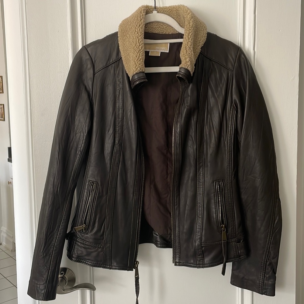 Vintage Michael Kors leather jacket